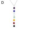 BLUELANS NECKLACE Wonderful Long Dangle Yoga Balancing Chakra Colorful Stone 7 Beads Necklace Jewelry Women Present