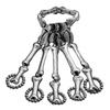 Halloween Ornaments Stretch Bracelets Punk Exaggerated Skull Fingers Bones Jointed Fingers Bracelets Women'S Jewelry