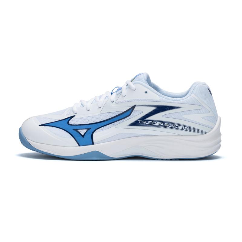 Mizuno Thunder Blade Z White Bellwether Blue Unisex Sneakers Bel-Air-Blue V1GA237097