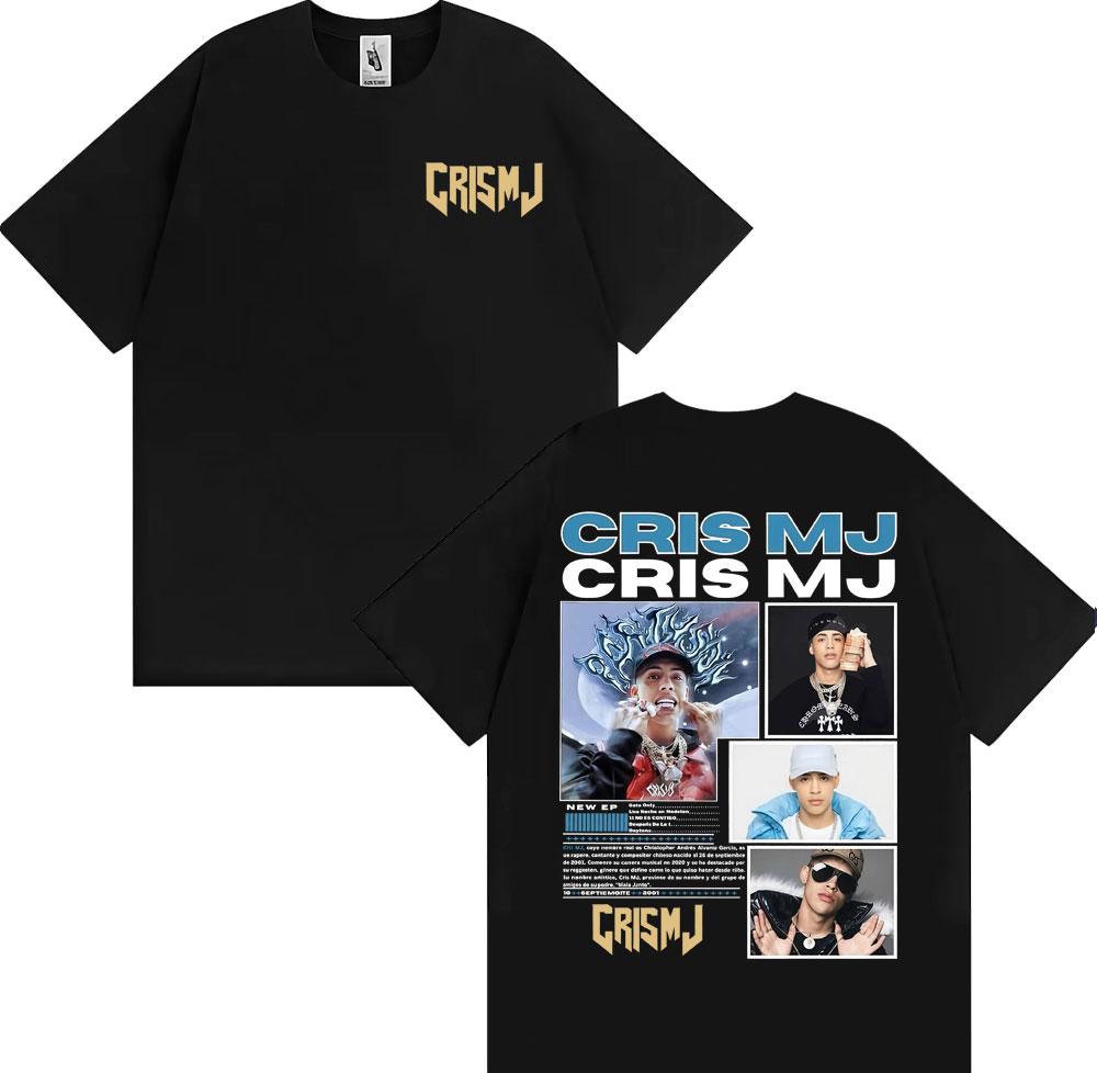 

Rap Singer CRIS MJ Album Tour 2025 Cover Mens Retro 90s Hiphop Street Tshirt Casual Pure Cotton Tshirt - Men s Summer Cotton ... S разноцветный