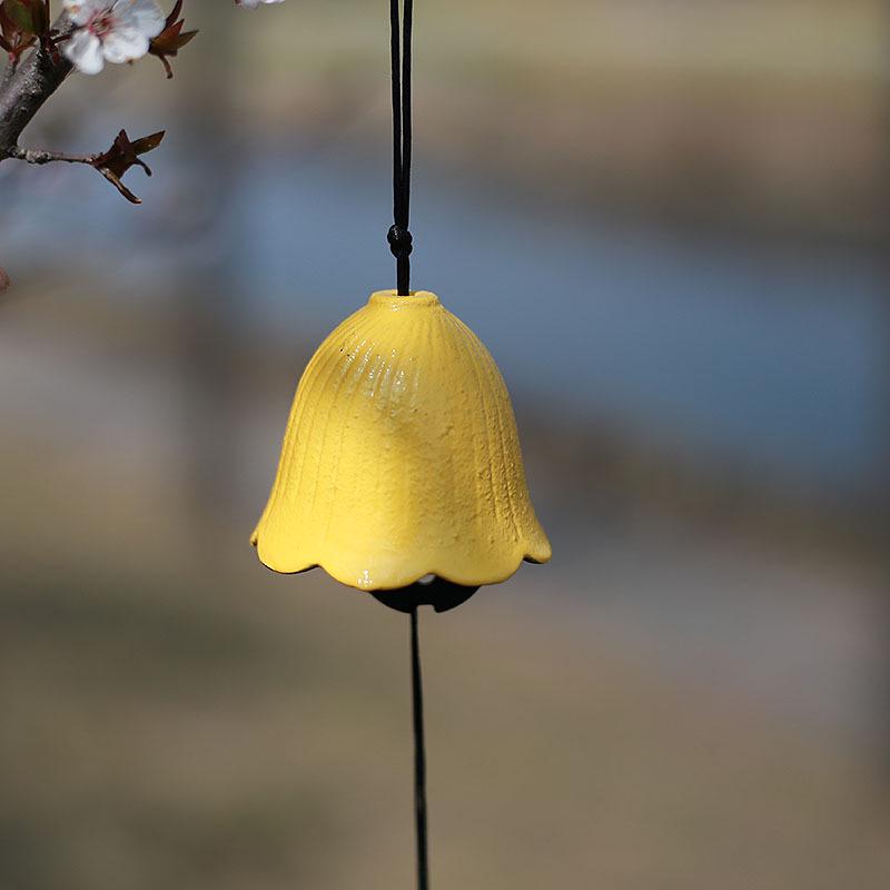 Cast Iron Wind Chime: Chinese & Japanese Style Retro Bells for Balcony or Outdoor Courtyard