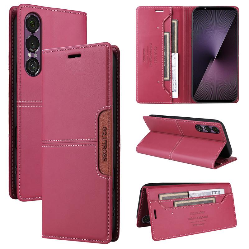 Magnetische Geldbörse Diebstahlschutz Lederhülle Für SONY Xperia 1 VII 10 VI 5 V 1 II Xperia10 III IV Kartenhalter Handyhülle Klapphülle