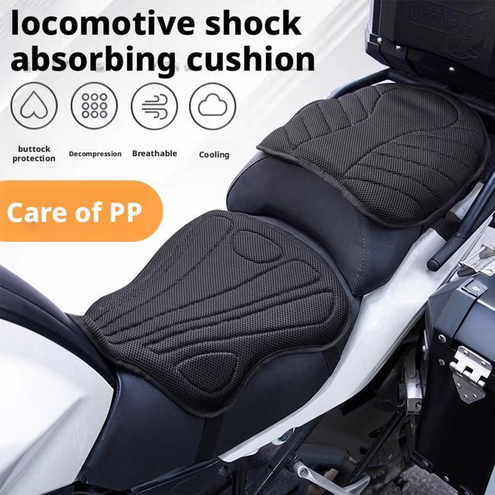 Soft Cooling Motorcycle Seat Pad Motorcycle Air Seat Pad Lumbar Support Relief Chair Pad For Sitting Travel Bikes Family