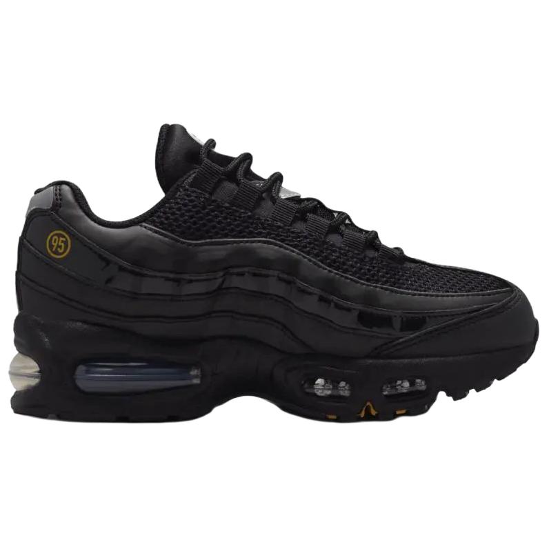 Nike Air Max 95 SE Big Bubble - Total 90 Black Unisex Sneakers Metallic-Gold Metallic-Silver IB6830-001