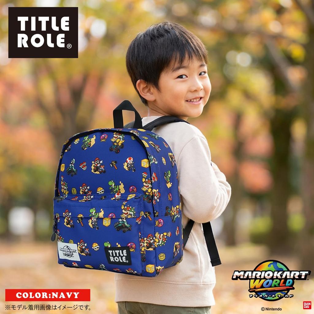 Mario Kart World Backpack Mario Luigi B5 Size Capacity Perfect for School and Commuting to School [TITLE ROLE] - & - - Trips, Travel,