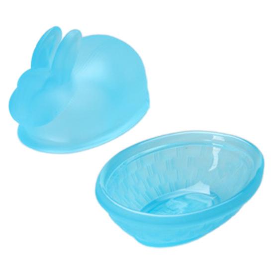 Yousheng Glass Rabbit Candy Dish Easter Bunny Cookie Jar with Lid Decorative Candy Bowl for Snacks Party Treats Home Spring Table Decor