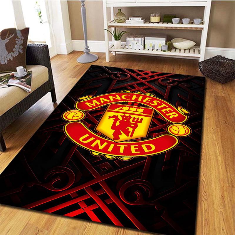 Manchester United F Carpet Rug for Living Room Bedroom Home Sofa Decoration,Kids play Non-slip Floor Mat