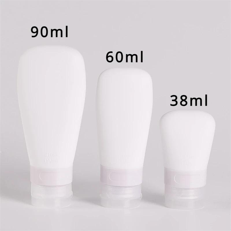 1 Stück Leere Silikon Reiseverpackungsflasche Kosmetikabfüllung für Lotion Shampoo Badebehälter