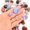 Irregular Natural Agate Crystal Stone Pendants for Keychains and Accessories