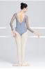 Women's Long Sleeve Square Neck Dancewear Ballet Latin Gymnastics Outfit