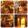 DIY 3D Books Nooks Kits With Warm Light Multifunctional Assembly Model Decor For Bookshelf