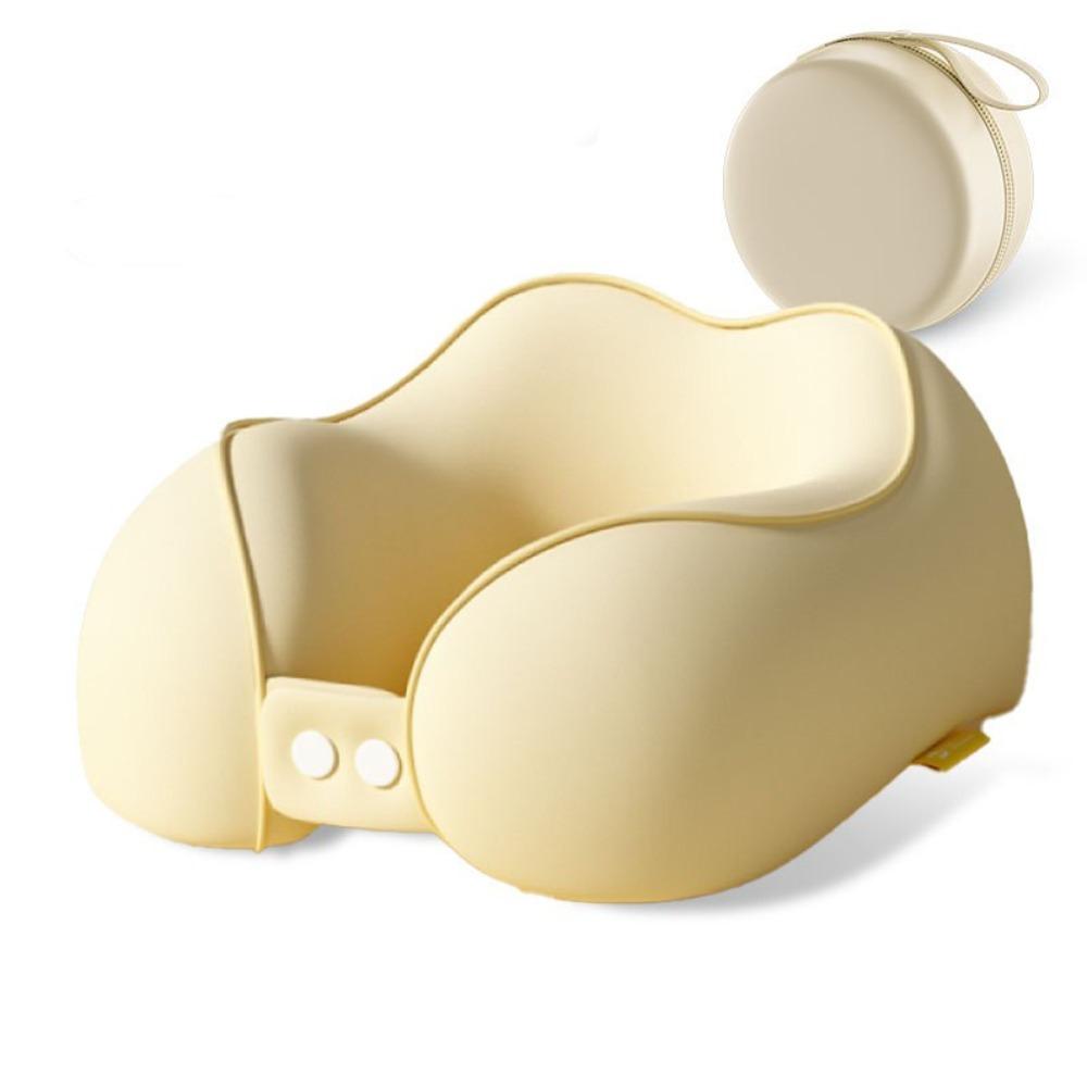 

Foldable Travel Pillow Soft Car Throw Pillow Bedding Nap U-shaped Pillow Tourist бежевый
