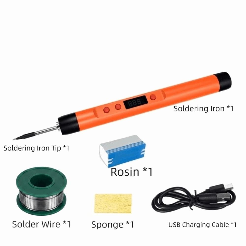 25W Power USB Soldering Iron Lithium Battery Solder Set Adjustable Soldering Iron  Outdoor Repair