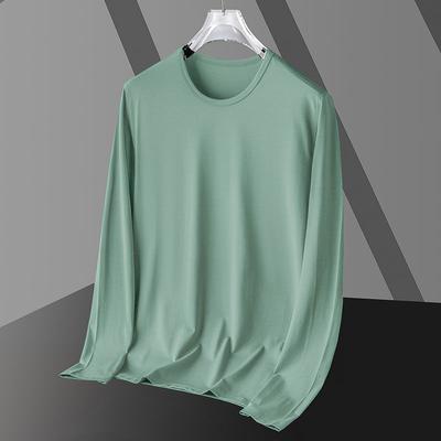 Pánské dlouhé, rukávové, kulatý, výstřih, spodní tričko, univerzální, trendy, rychleschnoucí, přiléhavý, sportovní top