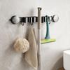 Suction Cup Installation Broom Storage Rack with Hook Bathroom Rack Mop Clip  Cleaning Tool Storage