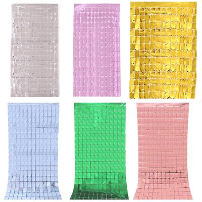 Party Background Curtain Sequin Backdrop Baby Shower Wedding Decor Glitter Wall Backdrop Curtain Birthday Party Curtain