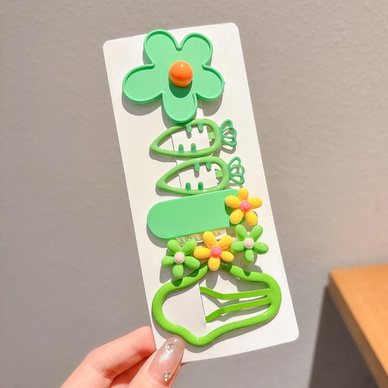 Dopamine Color Bangs Hair Clip Sideburns for Kids & Women - Duckbill Hairpin Headwear