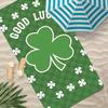Art Patrick's Day Towel Polyester Beach Towel Quick Dry Sand Free Bath Towel for Summer Pool Travel Vacation