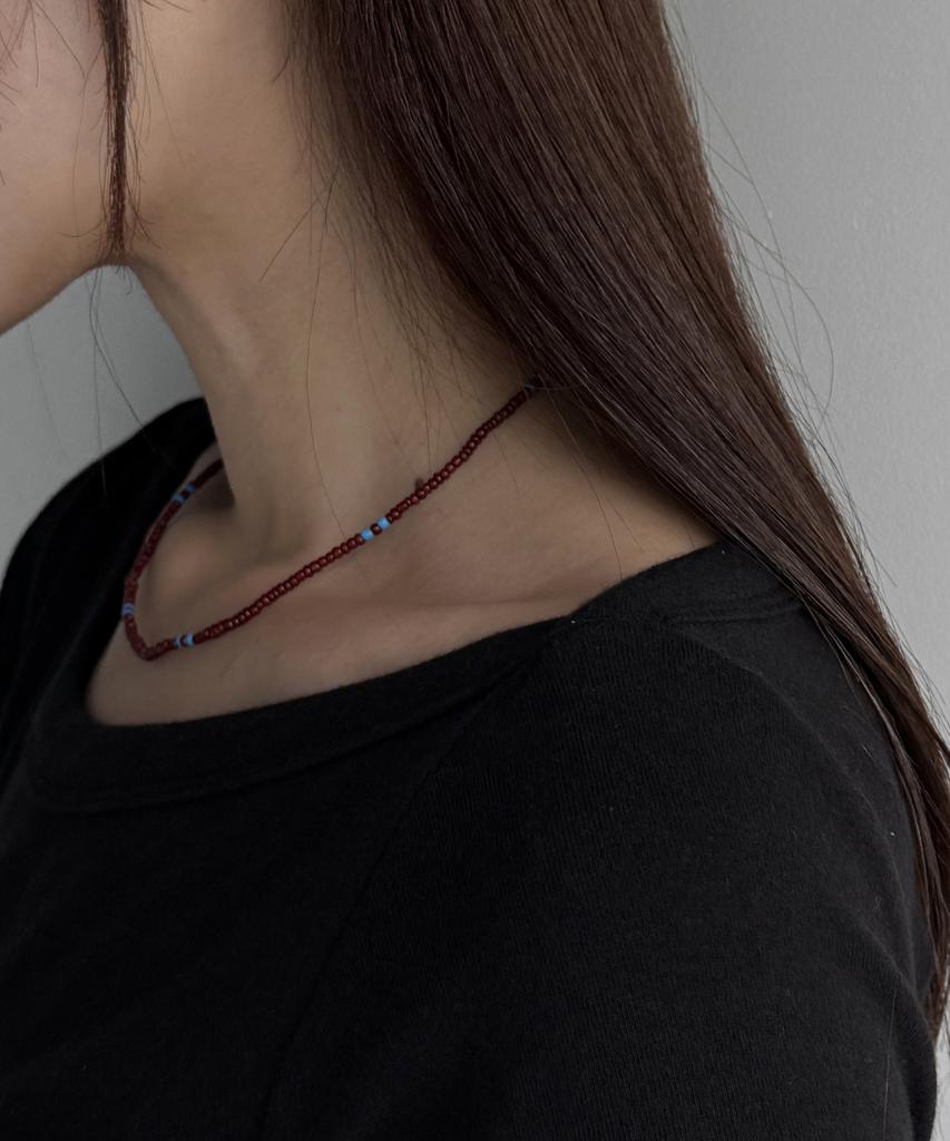 Baradu 925 Red Point Bead Necklace