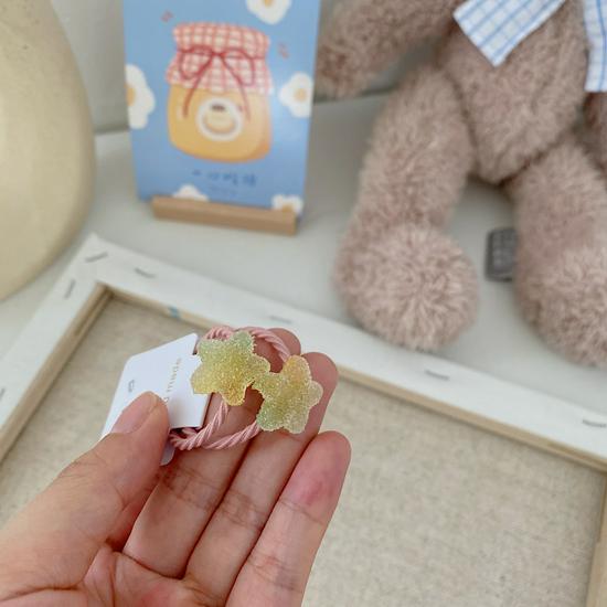 Starfish Gummy Baby Hair Tie: No-Damage Star Rubber Band for Infants