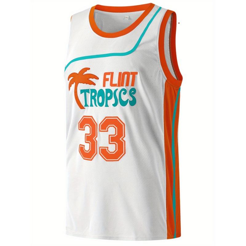 Men's #91 White Striped Basketball Jersey Breathable Sleeveless 3d Printed Training and Competition Wear Suitable for Sports