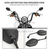 Universal 1Pair 10MM For Harley Honda Yamaha Suzuki Motorcycle Rear View Rearview Side Mirror Motorbike