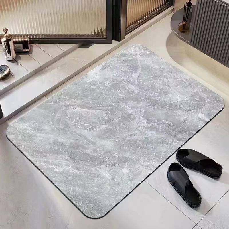 

Однотонный мягкий коврик для пола из диатомовой грязи, впитывающий коврик для ванной комнаты, туалета, нескользящий коврик, коврик для входной двери, коврик для двери other sizes