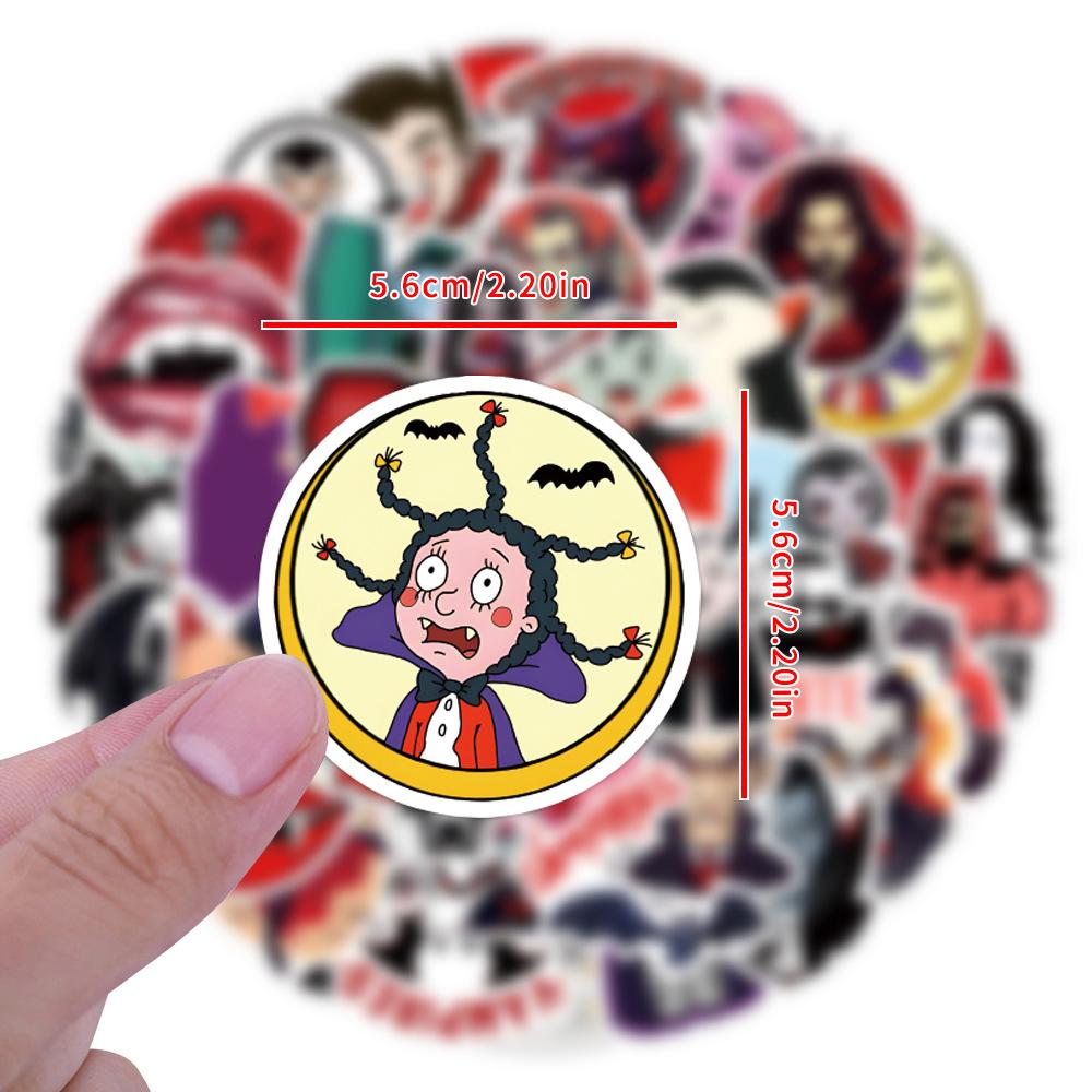 55 New Vampire Doodle Stickers Decorate Suitcase Mobile Phone Cartoon Personalized Stickers