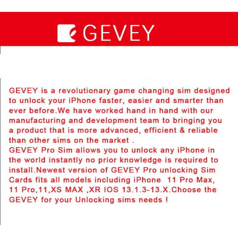 Buy Gevey Pro V13 SIM Card Pro V13 ICCID + MNC Unlock AT&T SIM Card for