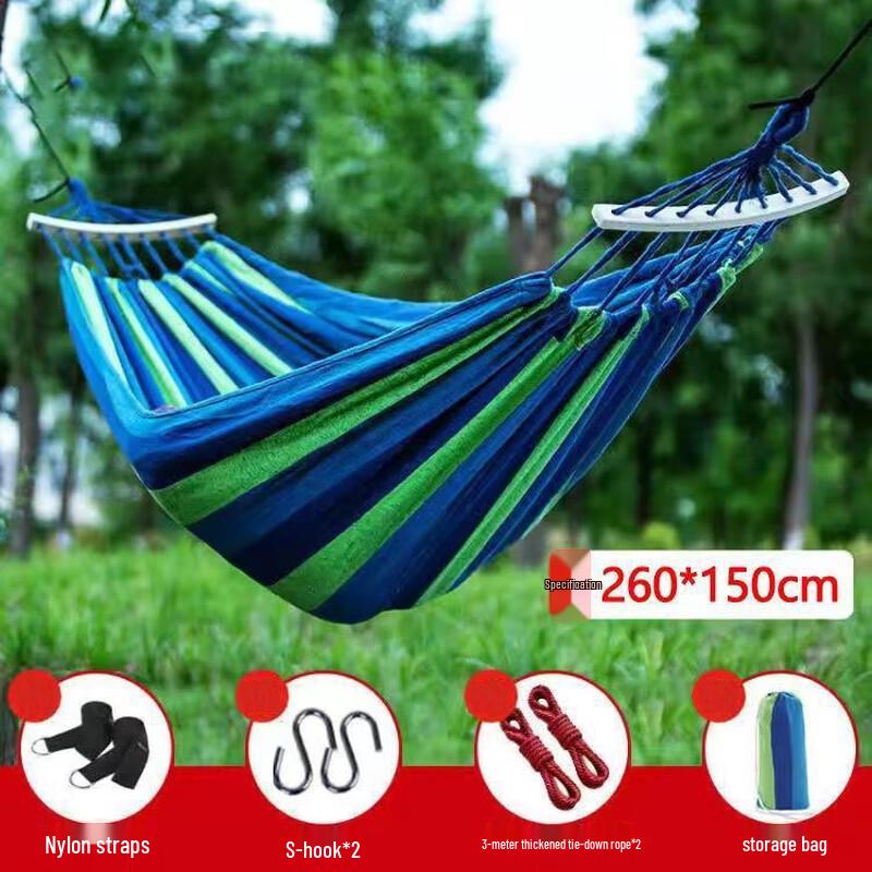 FEBORY Portable Double Canvas Hammock