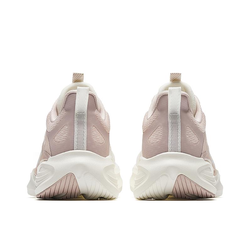 Anta Lingyun Schlicht Vielseitig Trendig Rutschfest Abriebfest Low-Top Freizeit Laufschuhe Damen Sneaker Weiß Rosa 922525502-2