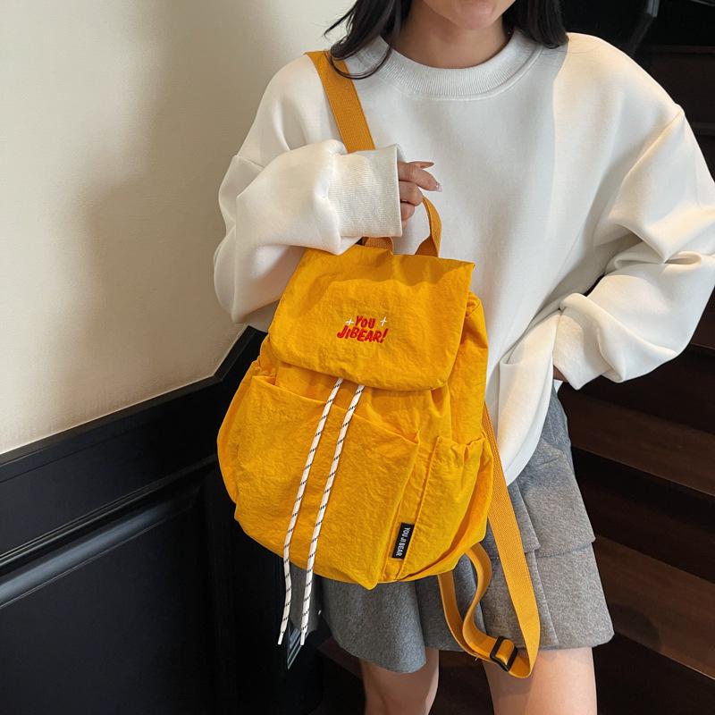 Backpack Women's Light Travel Small Backpack Nylon Canvas Commuter School Bag Sports Hiking Bag
