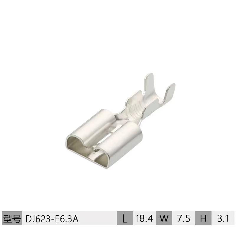 T090F 6,3 Flachstecker Federkontakt A-Pin Kfz-Relais Sockel Verkabelung Kupferklemme DJ623-E6.3A