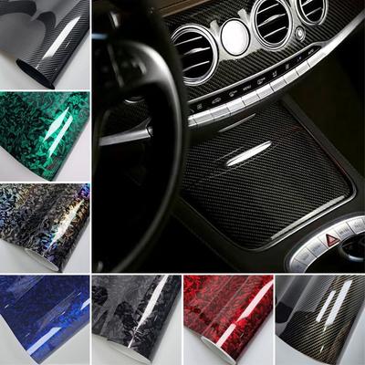 50x30CM Carbon Fiber Vinyl Film High Gloss Car Interior Sticker for Car Motorcycle DIY