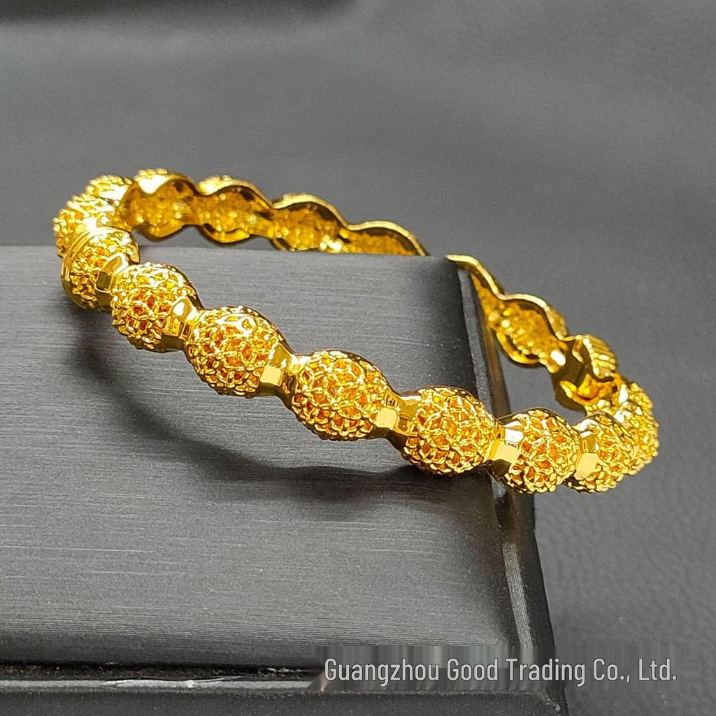 Bracelet de mariée Bollywood plaqué or 24 carats: Bijoux de mariée pour femmes