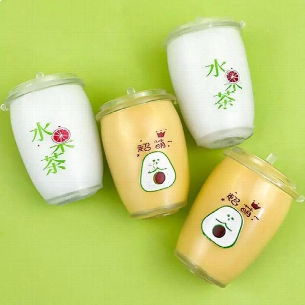 Soft Drink Stress Relief Toy Steamed Stuffed Milk Bubble Tea Fidget Toy Sensory Anti Stress Squeeze Toys For Children Gift