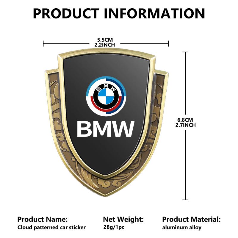 3D Auto Stickers Metal Logo Emblem Sticker Decal Car Styling For BMW M M2 M3 M4 M5 M6 E46 E90 E60 F30 E39 X1 X3 X4 X5