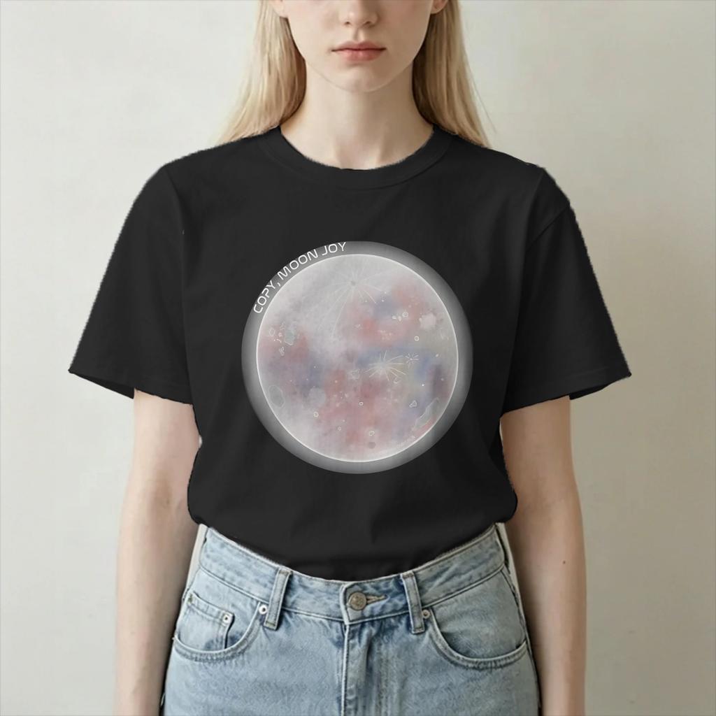 Copy Moon Joy Space Lover T Shirt Unisex Unisex Cotton Funny Tshirts Crewneck Tee Shirt Short Sleeve Tops Printed