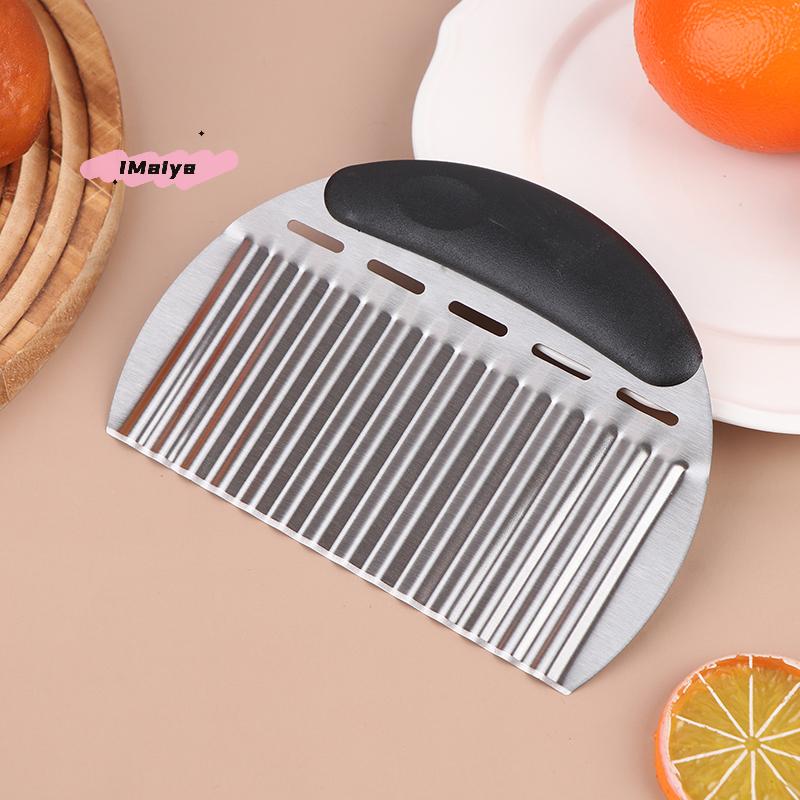 1Pc Stainless Steel French Fries Cutter Big Wave Shape Potato Chip Slicer Vegetable Chopper Kitchen Gadget