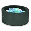 Dry Pool 90x40 Corduroy Green 300 Balls: Transparent, White, Mint, Light Blue