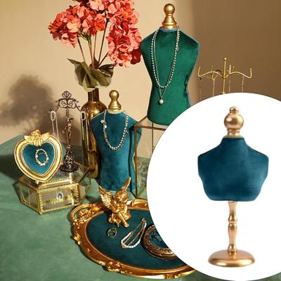 Halskette Mannequin Halter Moderne Samt Schmuck Display Büste Stehen Stabile Kette