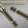 High-Strength 4-Flute Serrated Eccentric Drill Bit Dry Drilling For Ceramic Tile/Glass/Marble Concrete Hex Skewed Head Drill Bit