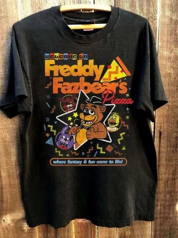 Fnaf Five Nights At Freddy s Bonnie Balls T-shirt Reprint Black Men Women XXL