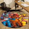 Five Nights at Freddy's Pattern Round Rug, Indoor/Outdoor Mat, for Picnic, Gameroom, Bedroom, Office, Living Room, Home Decor Carpet, Birthday Gift