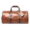 Borsa da Viaggio da Uomo in Vera Pelle di Vacchetta Borsa a Tracolla da Viaggio d'Affari Borsa Duffel Grande Capacità Borsa da Fitness