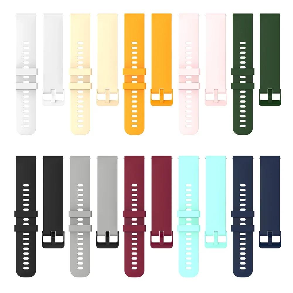 22mm 20mm Watch Silicone Strap For Samsung Watch 7/6/5 40/44mm 5 Pro 45mm Wristband Watch 4 6 Classic 43mm 47mm  Bracelet Correa