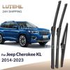 For Jeep Cherokee KL 2014- 2015 2016 2017 Wiper Front & Rear Wiper Blades Windshield Windscreen Window Brushes 26"+18"+14"