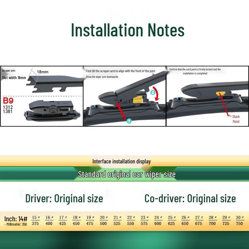 Lynk & Co Z20 Frameless Silent Wiper Blade - Original, Multi-functional, Universal Fit