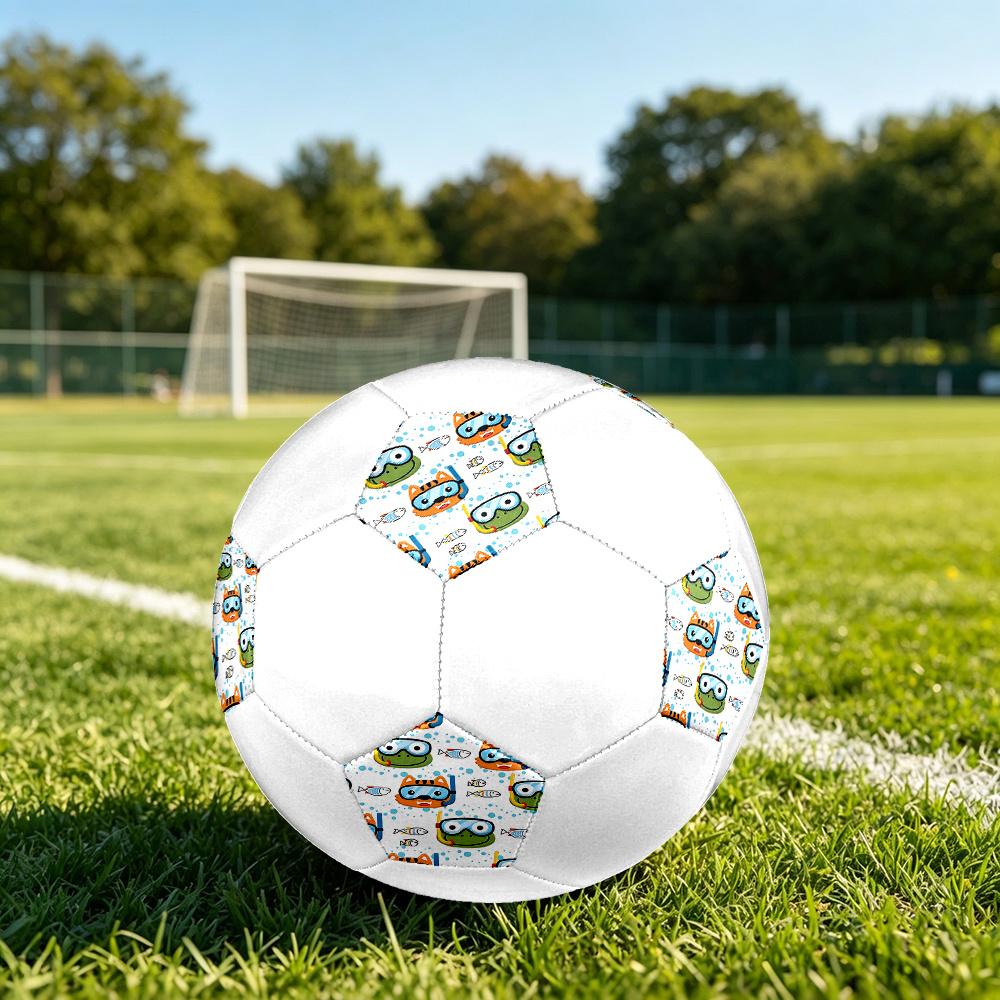 1PC Underwater Adventure Friends Soccer Ball Size 5 Football Machine Sewn Indoor/Outdoor Universal Football Gift W31