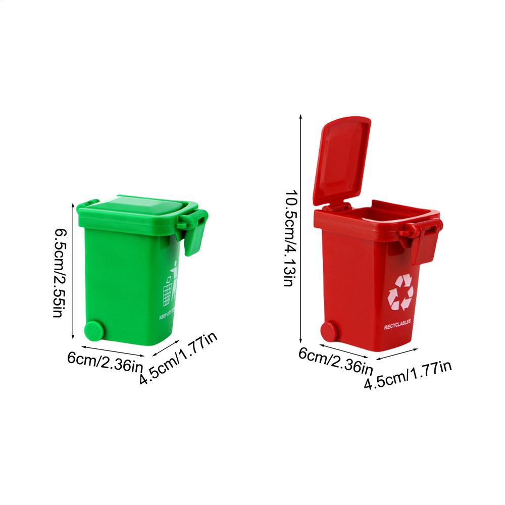 

Toy Trash Can Kids Garbage Can With Lid & Wheels Portable Waste Bucket Storage For Classroom Office Table Desk Toddler Birthday